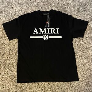AMIRI Black and White Logo Tee